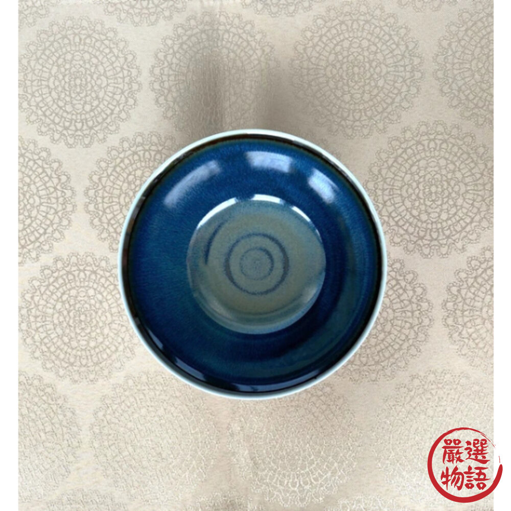 日本製 超輕量青色小碗 美濃燒 陶瓷 小碗 飯碗 湯碗 輕量餐具 藍色餐具-圖片-3