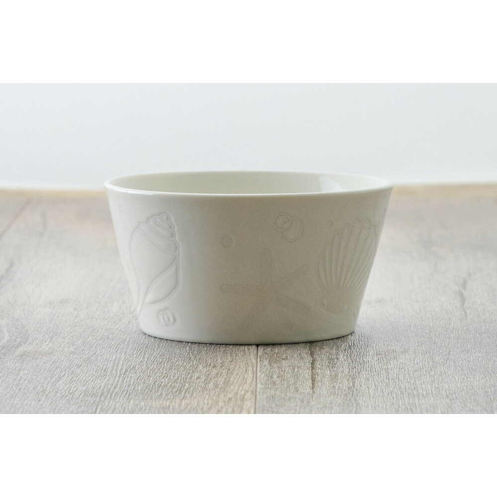 日本製 海洋沙拉碗 小碗 沙拉碗 白色瓷碗 水果碗 麥片碗 醬料碗 白色餐碗 瓷器 日式餐碗-thumb