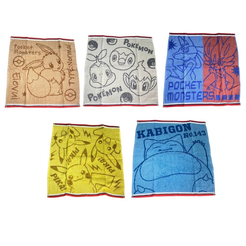STK-016459-【現貨】兒童毛巾 神奇寶貝毛巾 精靈寶可夢毛巾